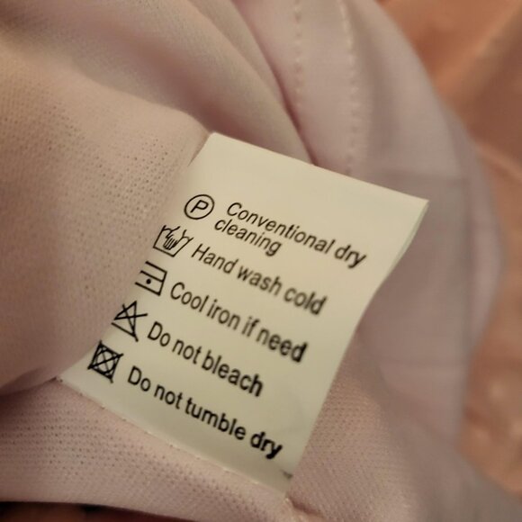 Unbranded Baby Doll Chiffon Swiss Dot Ruffle Open Back Dress XL Pink NEW - Picture 10 of 10